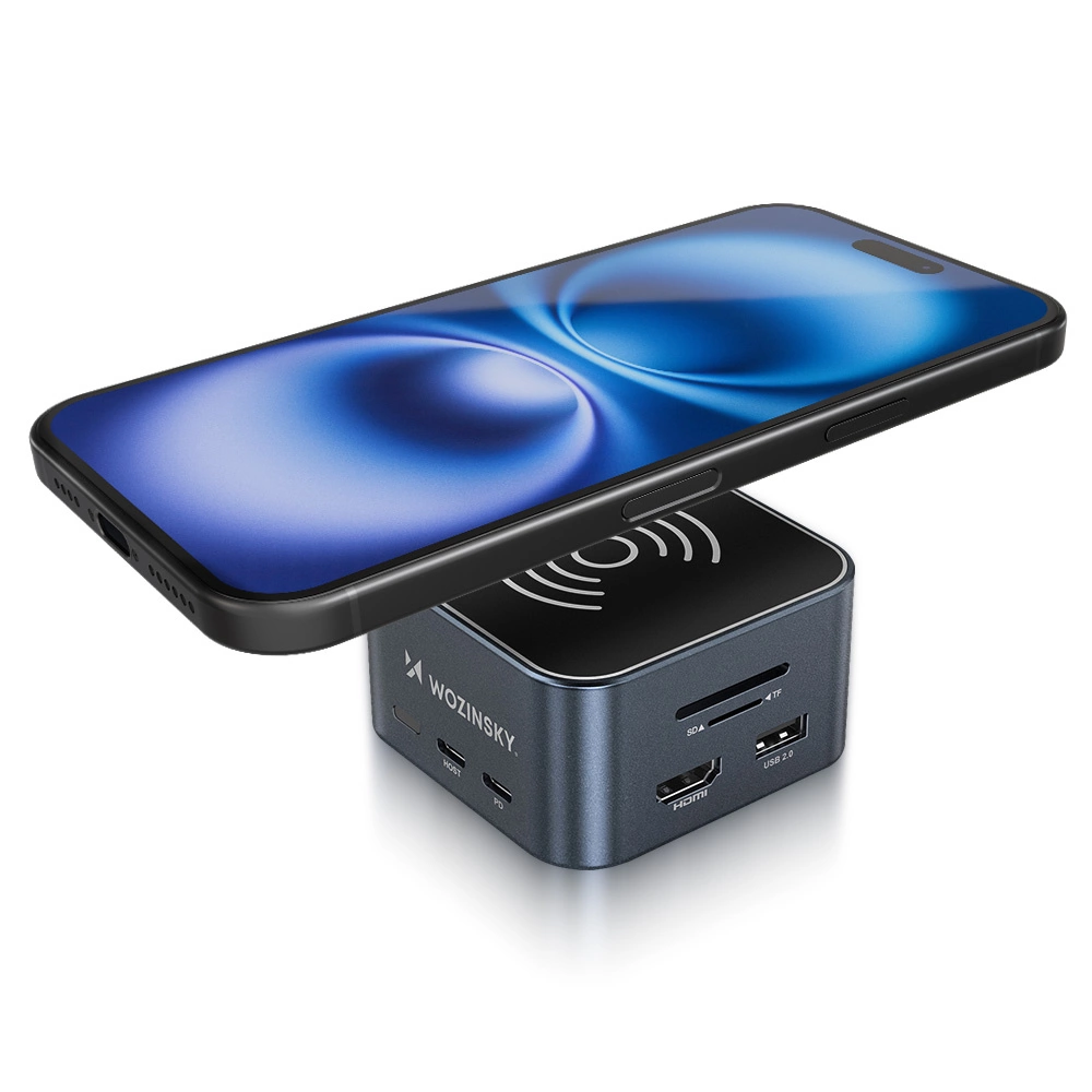 Multifunctional Hub WZK WHBC09Y8S, 12in1, Gray