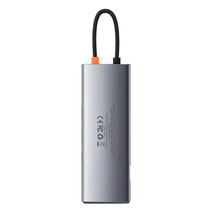 Hub USB-C Baseus, 3 x USB-A 3.0 - 1 x USB-C - 1 x HDMI - 1 x VGA - 1 x RJ45 - 1 x SD - 1 x microSD, Grau CAHUB-CU0G
