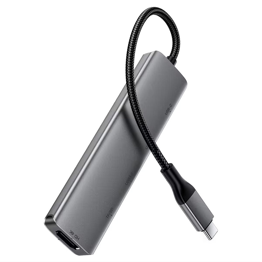 USB-C Hub Acefast J18, 6in1, Grau