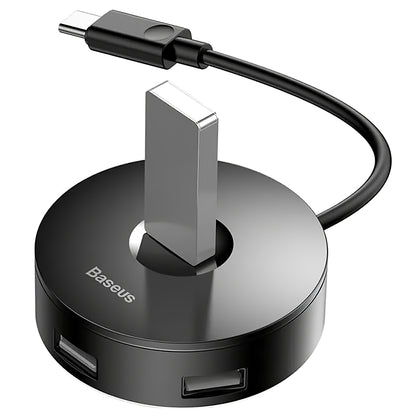 Baseus AirJoy USB-C-Hub, 3 x USB-A – 1 x USB-A 3.0, Schwarz CAHUB-G01