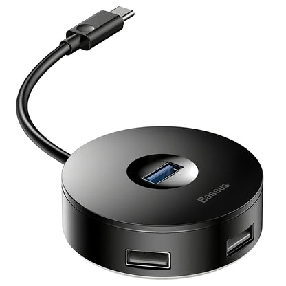 Baseus AirJoy USB-C-Hub, 3 x USB-A – 1 x USB-A 3.0, Schwarz CAHUB-G01