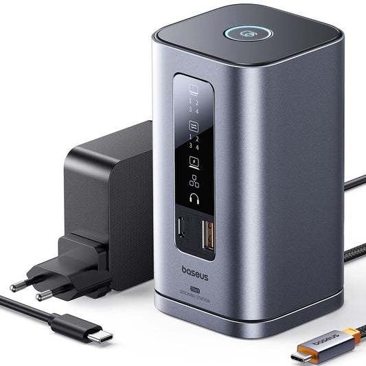 Hub USB-C Baseus Spacemate, 11in1, Grau B0112701