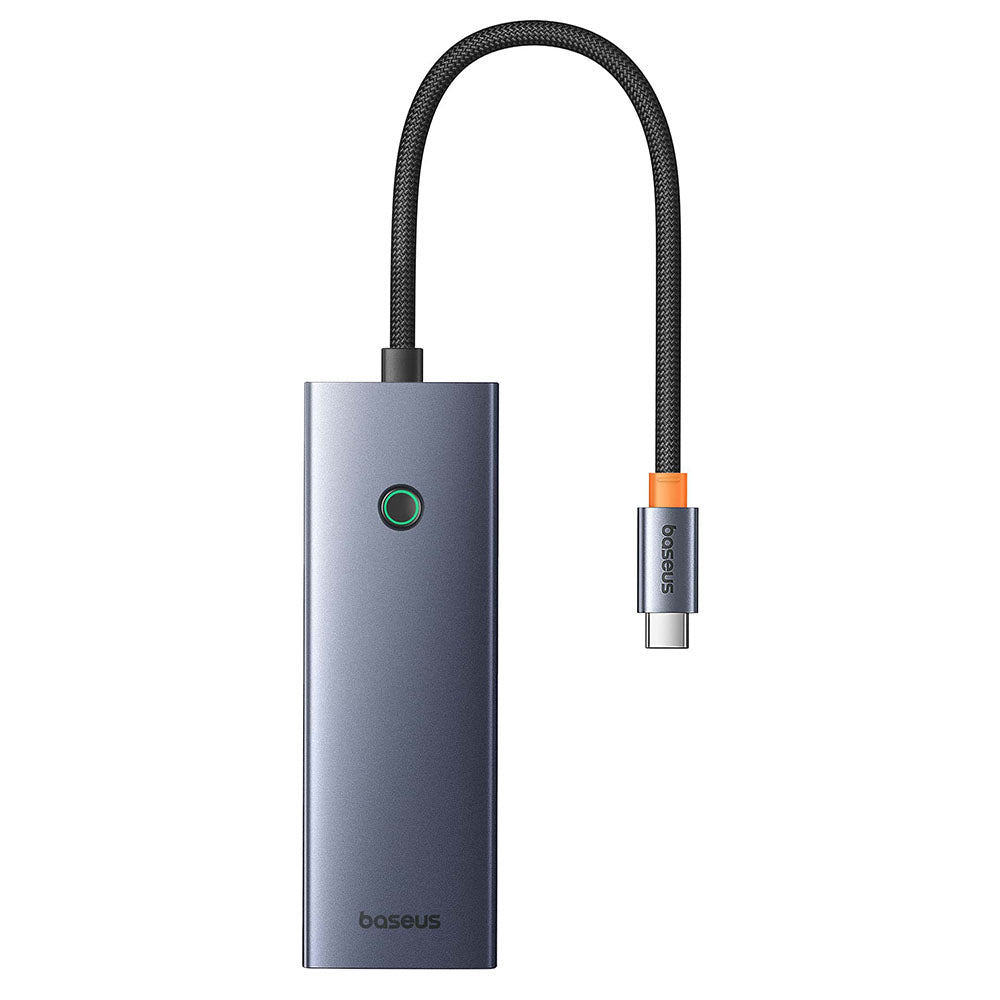 Hub USB-C Baseus UltraJoy, 3 x USB-A 3.0 - 1 x USB-C - 1 x HDMI - 1 x SD - 1 x microSD, Grau B00052803811-00