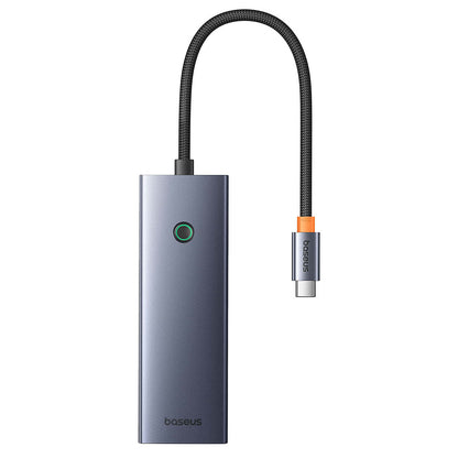 Hub USB-C Baseus UltraJoy, 3 x USB-A 3.0 - 1 x USB-C - 1 x HDMI - 1 x SD - 1 x microSD, Grau B00052803811-00