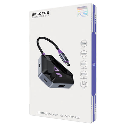 Hub USB-C Proove Spectre, 5in1, Grau HBPG10221205