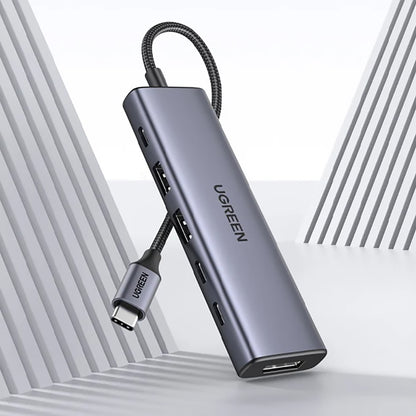 UGREEN CM511 (75586) USB-C Hub, 6in1, Gray