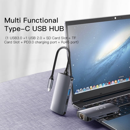 USB-C Hub Yesido HB15, 6in1, Grau