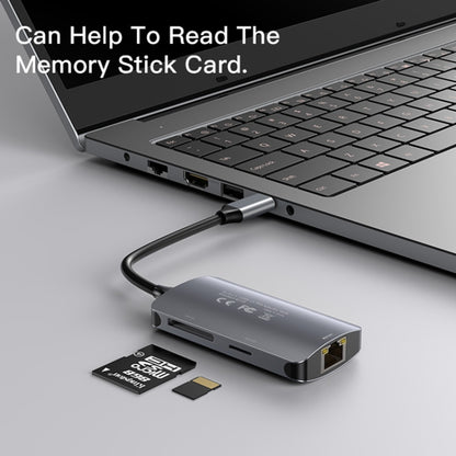 USB-C Hub Yesido HB15, 6in1, Grau