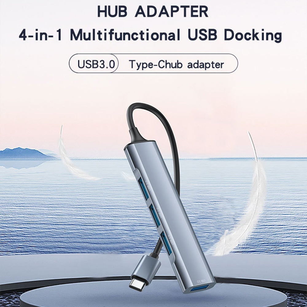 USB-C Hub Yesido HB17, 4in1, Grau