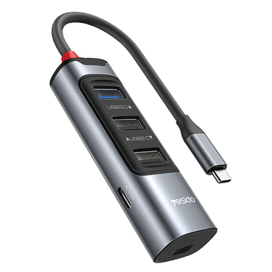 USB-C Hub Yesido HB24, 5in1, Grau