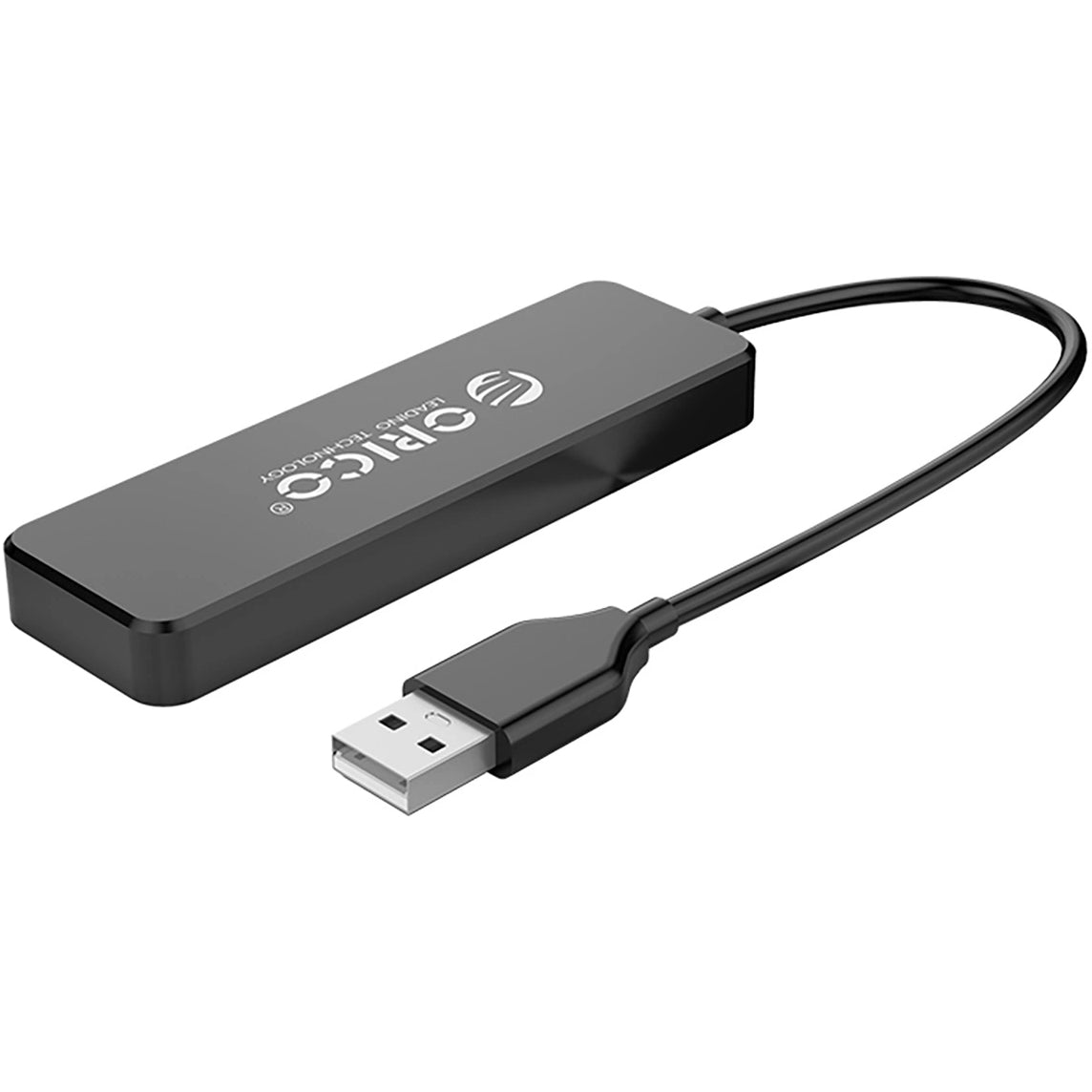 USB-Hub Orico FL01, 4 x USB-A, Schwarz