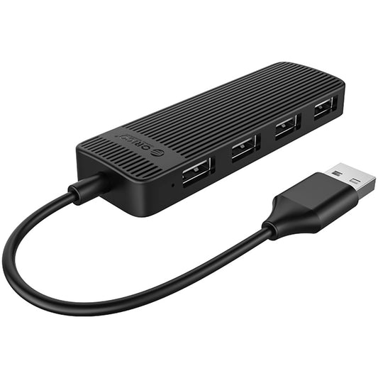 USB-Hub Orico FL02, 4 x USB-A, Schwarz