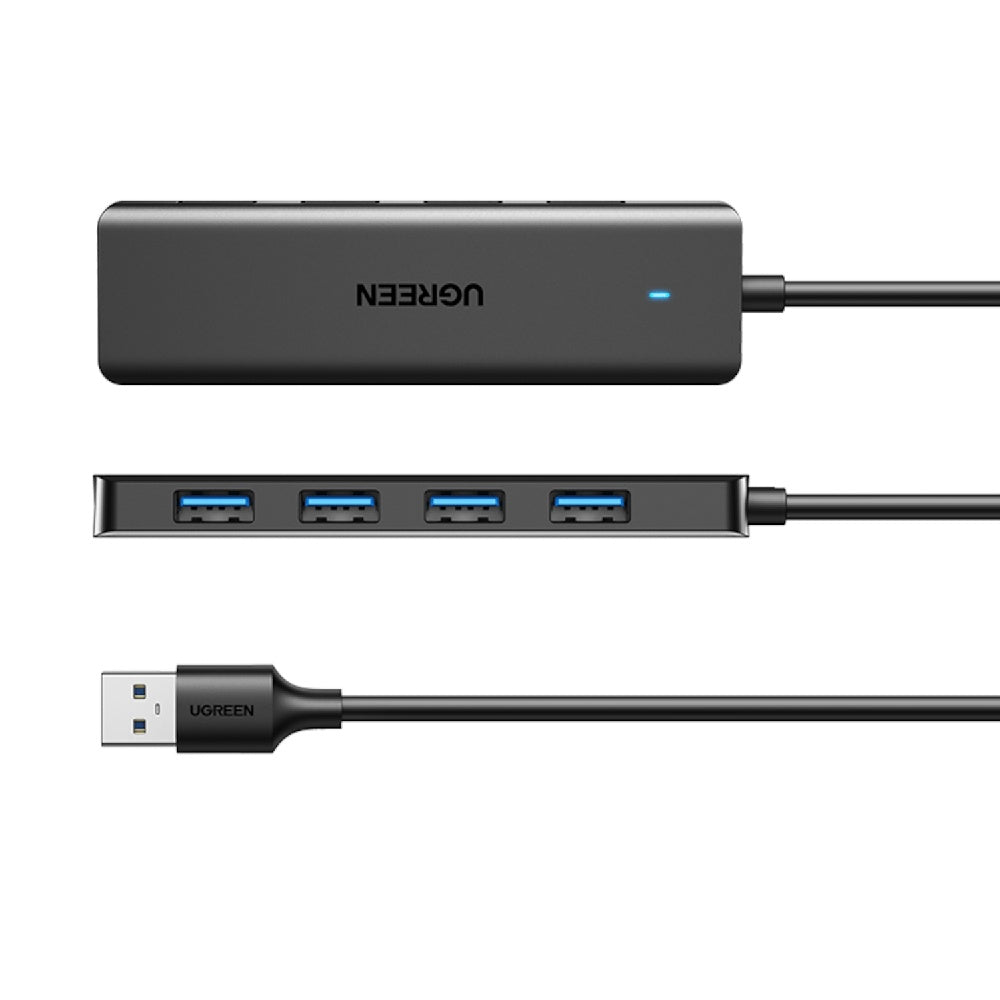 USB-Hub UGREEN CM219 (25851), 4 x USB-A 3.0, Schwarz