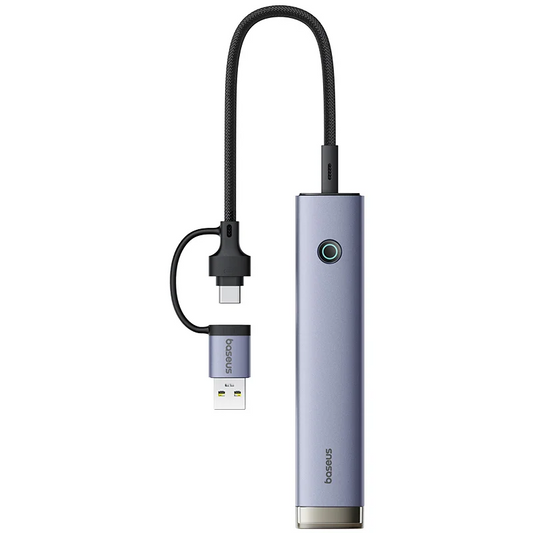 USB / USB-C Hub Baseus UltraJoy, 4 x USB-A 3.2 - 1 x USB-C, Grau B0005280B811-15