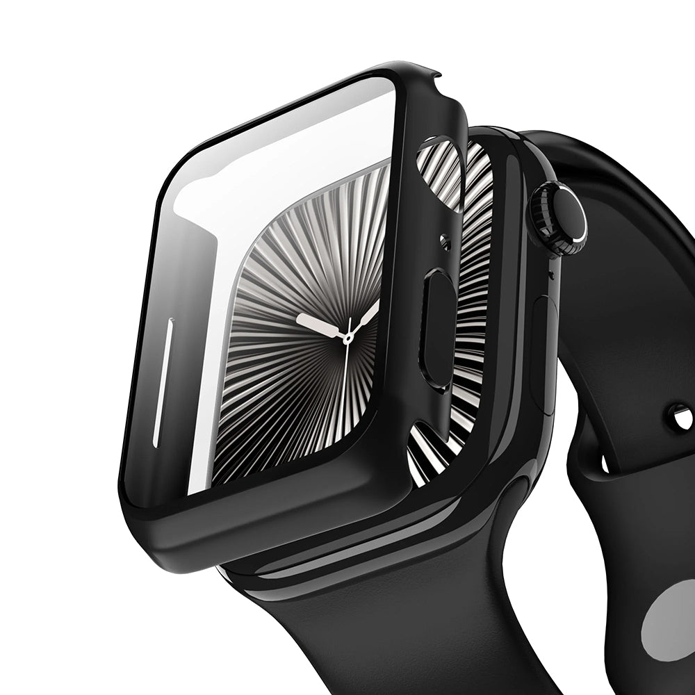 Anank Screen Guard Hülle für Apple Watch Series 7 41mm, Schwarz