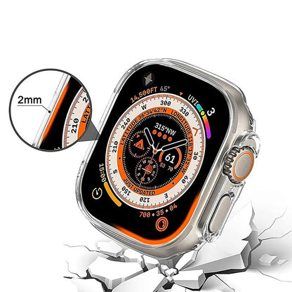 Anank Screen Guard Hülle für Apple Watch Series 7 41mm, Schwarz