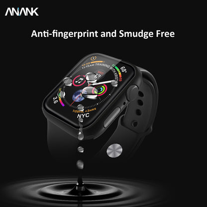 Anank Screen Guard Hülle für Apple Watch Series 7 41mm, Schwarz