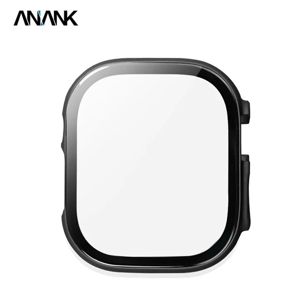 Anank Screen Guard Hülle für Apple Watch Series 7 45mm, Schwarz