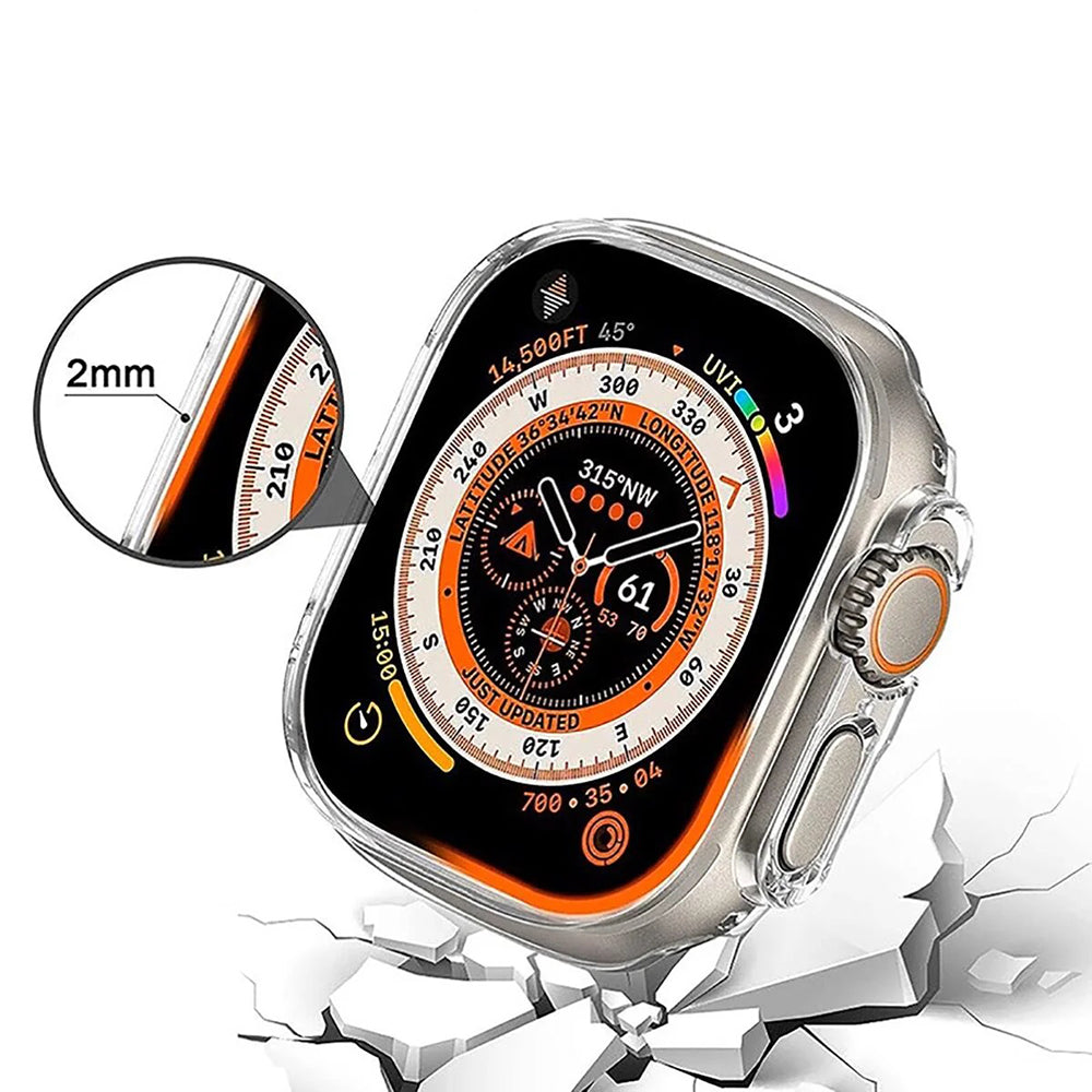 Anank Screen Guard Hülle für Apple Watch Series 7 45mm, Schwarz