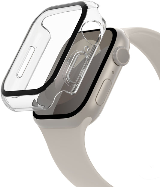Belkin ScreenForce TemperedCurve Hülle für Apple Watch 40mm / 41mm Series, Transparent OVG003zzCL
