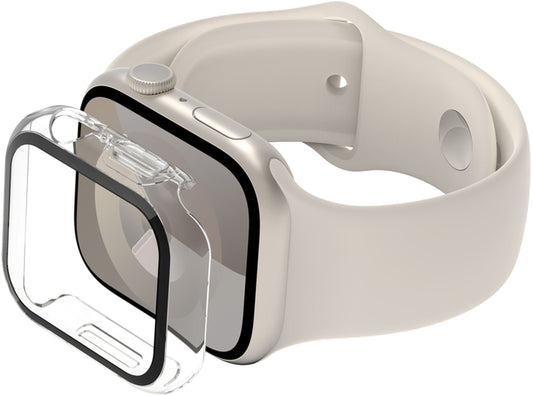 Belkin ScreenForce TemperedCurve Hülle für Apple Watch 40mm / 41mm Series, Transparent OVG003zzCL