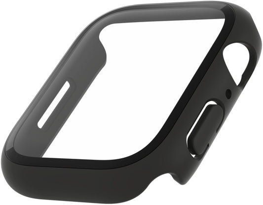 Belkin ScreenForce TemperedCurve Hülle für Apple Watch 44mm / 45mm Series, Schwarz OVG004zzBK-REV
