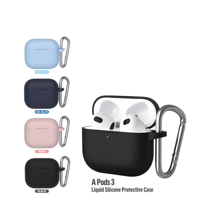Blueo Liquid Hülle für Apple AirPods 3, Marineblau