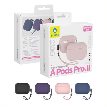 Blueo Liquid Hülle für Apple AirPods Pro 2, Rosa