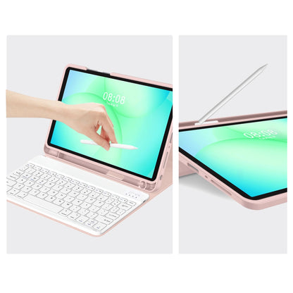 Schutzhülle mit Tastatur für Samsung Galaxy Tab A11+ / Tab A9+, Tech-Protect, SC PEN, Rosa