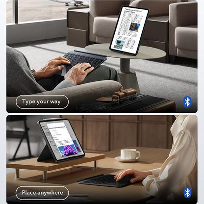 Hülle mit Tastatur für Apple iPad Pro 11 (2024), ESR, Shift, Grau