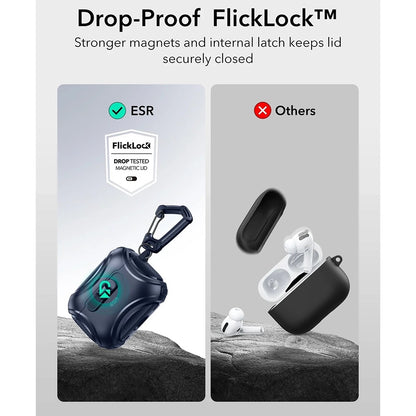 ESR Cyber FlickLock Hülle für Apple AirPods Pro 3, Blau