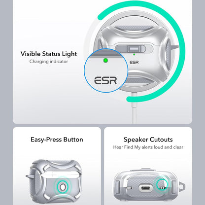 ESR Cyber Case for Apple AirPods Pro Series, Gray