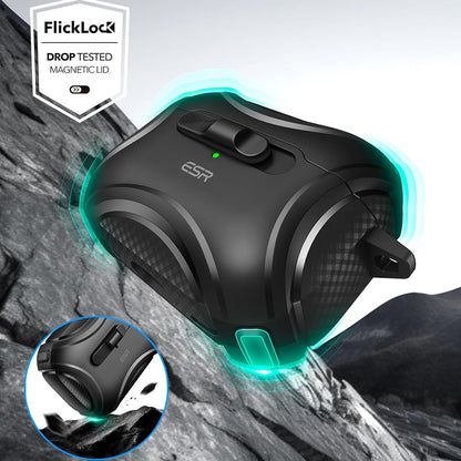 ESR Cyber Hülle für Apple AirPods Pro Serie, Schwarz