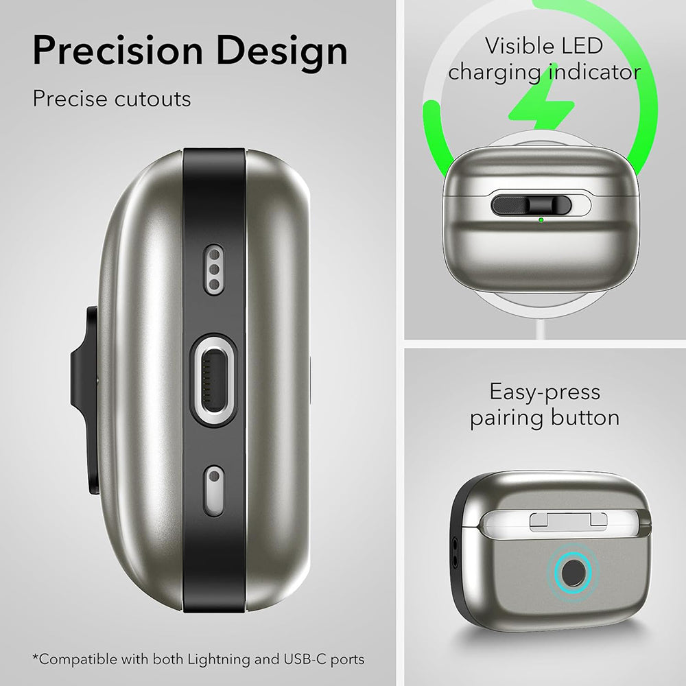 ESR Pulse Hülle für Apple AirPods Pro Serie, Grau