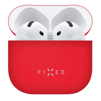 Fixed Silky Hülle für Apple AirPods 4, Rot