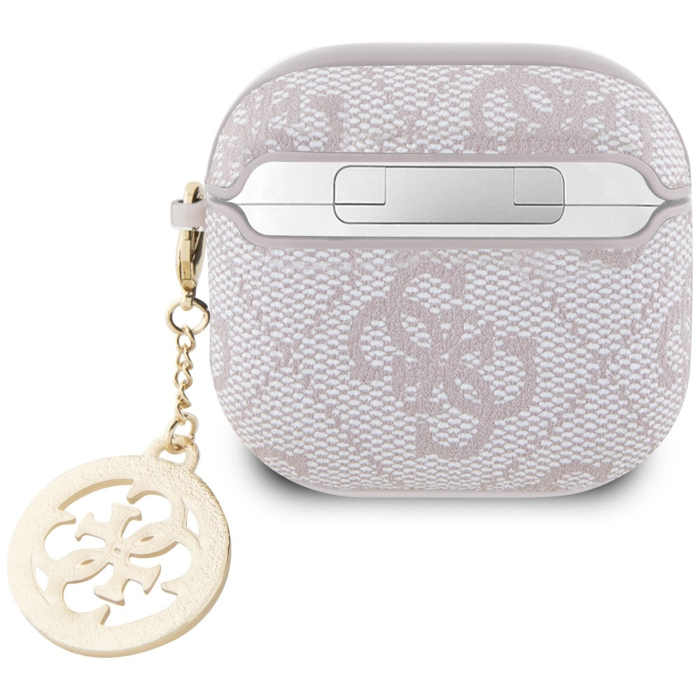 Guess 4G Strass Charm Hülle für Apple AirPods 4, Rosa