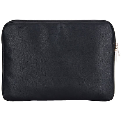 Guess Grained Triangle Logo Hülle für 14-Zoll-Laptop, Schwarz