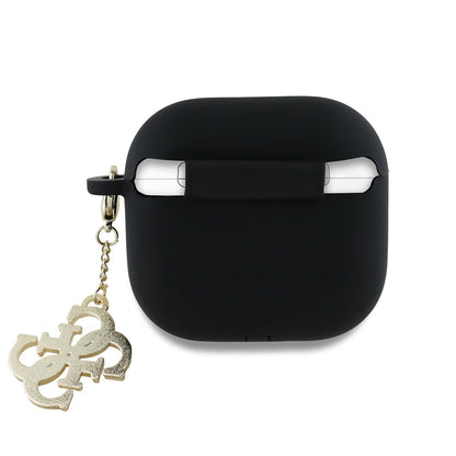 Guess W/4G Charm Hülle für Apple AirPods 4, Schwarz