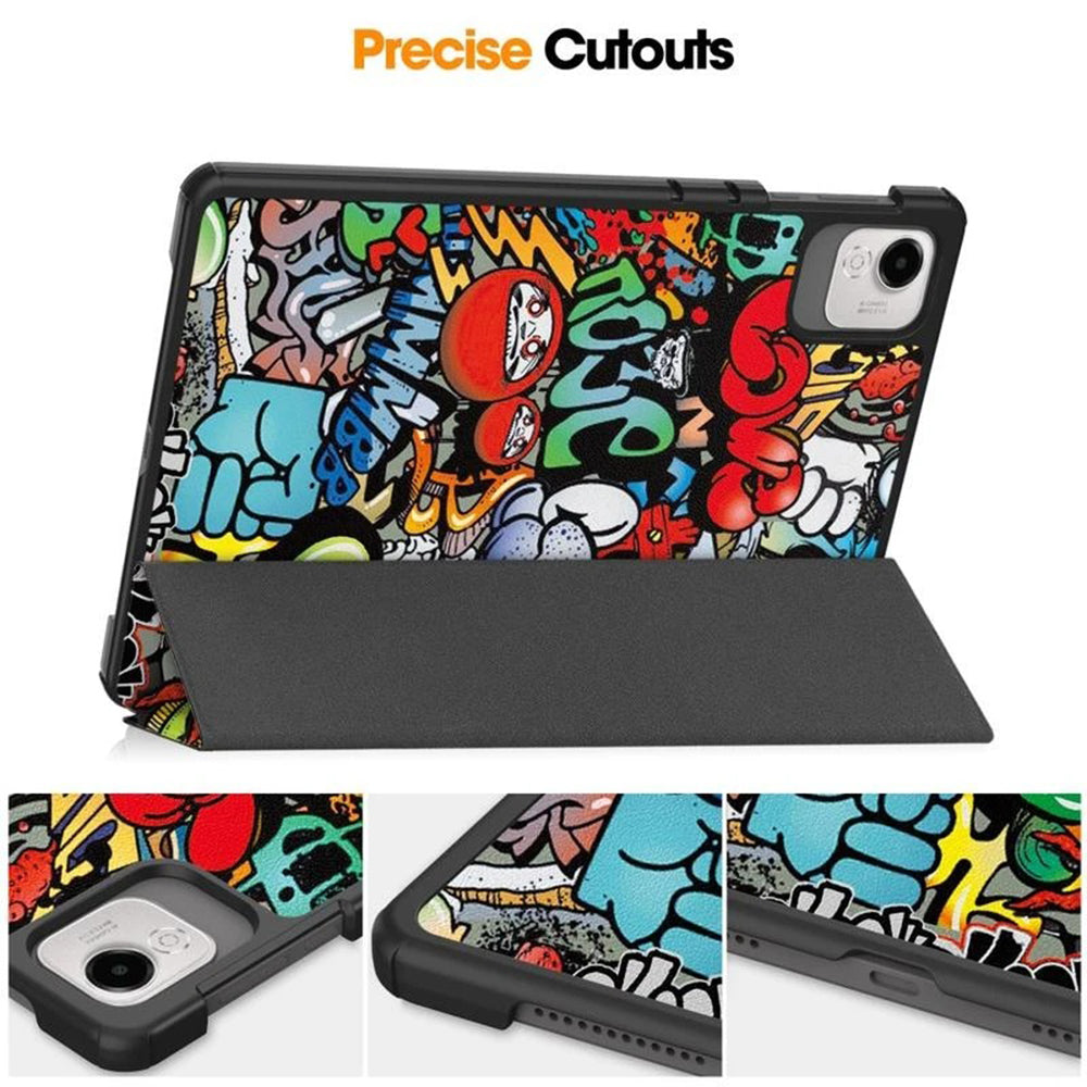 Hülle für Honor Pad X9a / X9 / X8 Pro, Techsuit, FoldPro Urban Vibe, Mehrfarbig