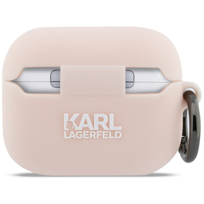 Karl Lagerfeld Silikonhülle Choupette's Head 3D für Apple AirPods Pro 3, Rosa