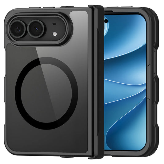 MagSafe Case with Hinge Protection for Apple iPhone Duo, DUX DUCIS, Aimo, Black