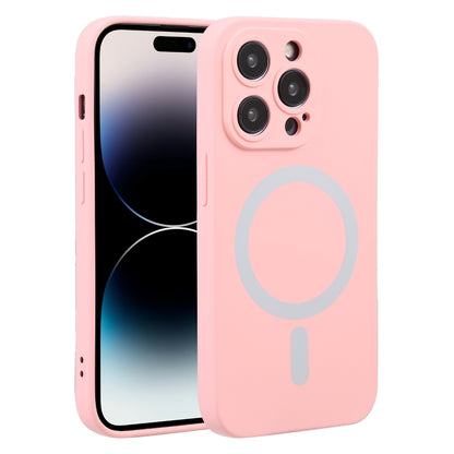 MagSafe-Hülle für Apple iPhone 15 Pro, OEM, Flüssigsilikon, Rosa