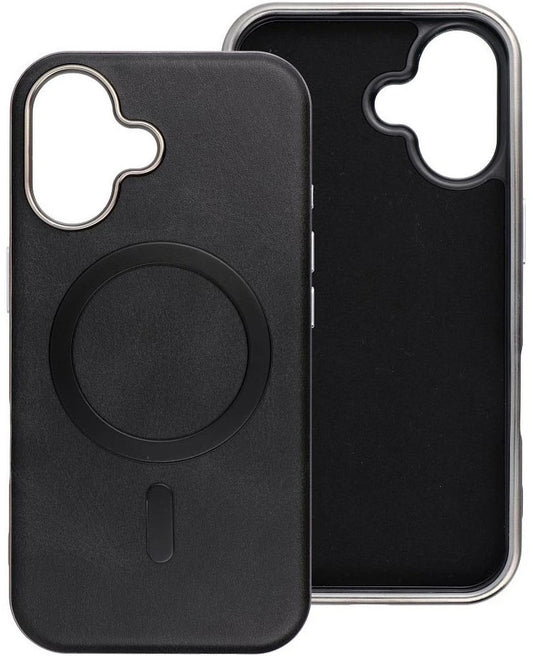 MagSafe-Hülle für Apple iPhone 16 Pro, OEM, Gentleman Mag, Schwarz