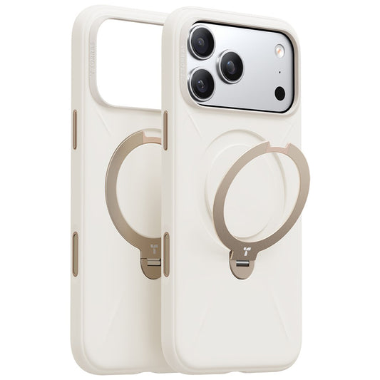 MagSafe Hülle für Apple iPhone 17 Pro, Torras, QPRO Silikon, Weiß