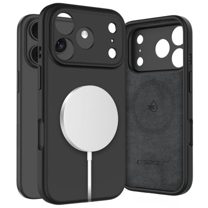 MagSafe Hülle für Apple iPhone 17 Pro, Tech-Protect, Silikon, Schwarz