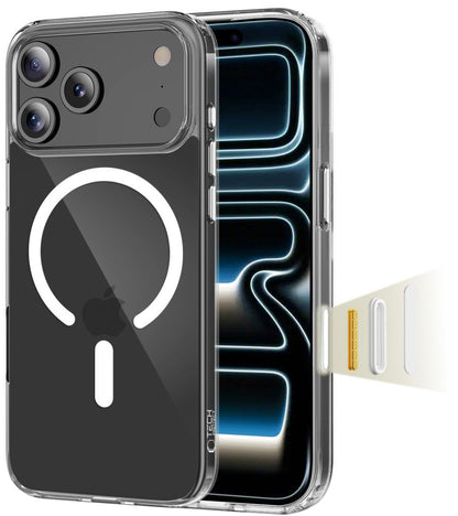 MagSafe Hülle für Apple iPhone 17 Pro, Tech-Protect, Flexair Hybrid CC, Transparent