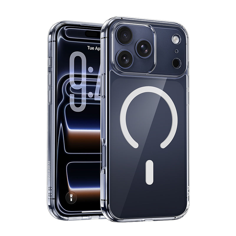 MagSafe Case for Apple iPhone 17 Pro, Borofone, BI5 Ice Shield, Transparent