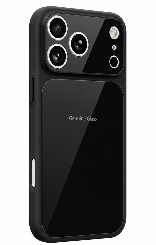 MagSafe Case for Apple iPhone 17, OEM, Genuine Glass, Black