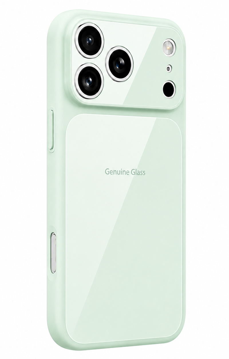 MagSafe Case for Apple iPhone 17, OEM, Genuine Glass, Green