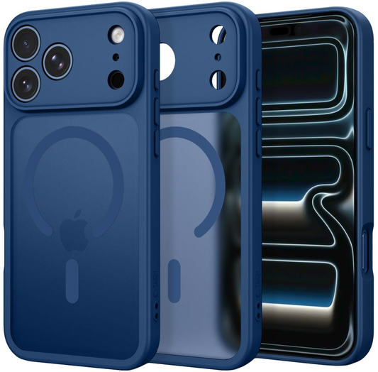 MagSafe-Hülle für Apple iPhone 18 Pro Max / 17 Pro Max, Tech-Protect, BasicMag, Mattes Marineblau